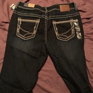 Slim boot dark wash jeans from Maurice’s